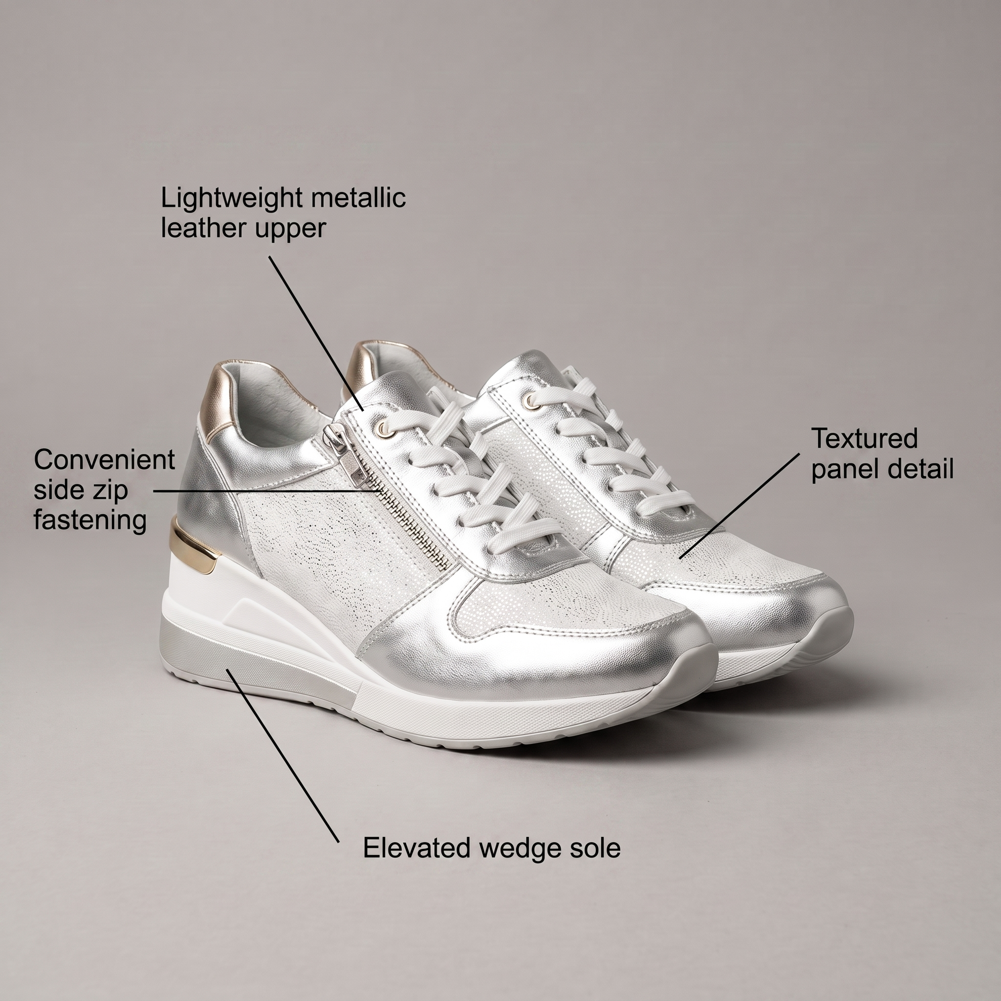 Flora Flexi Zip Women's Trainers - view 5