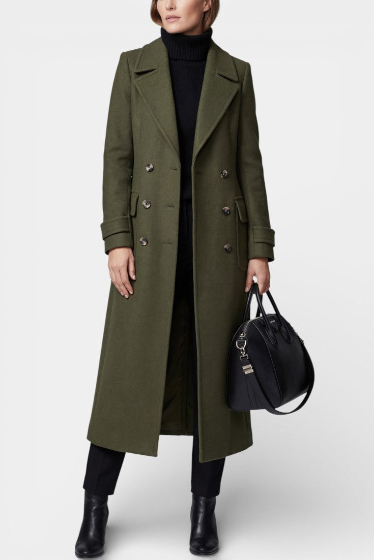 Rosabel, Tailored Double-Breasted Long Coat