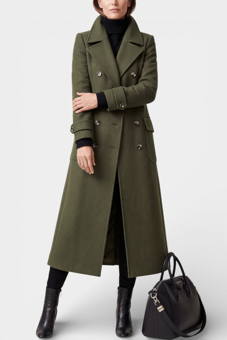 Rosabel, Tailored Double-Breasted Long Coat