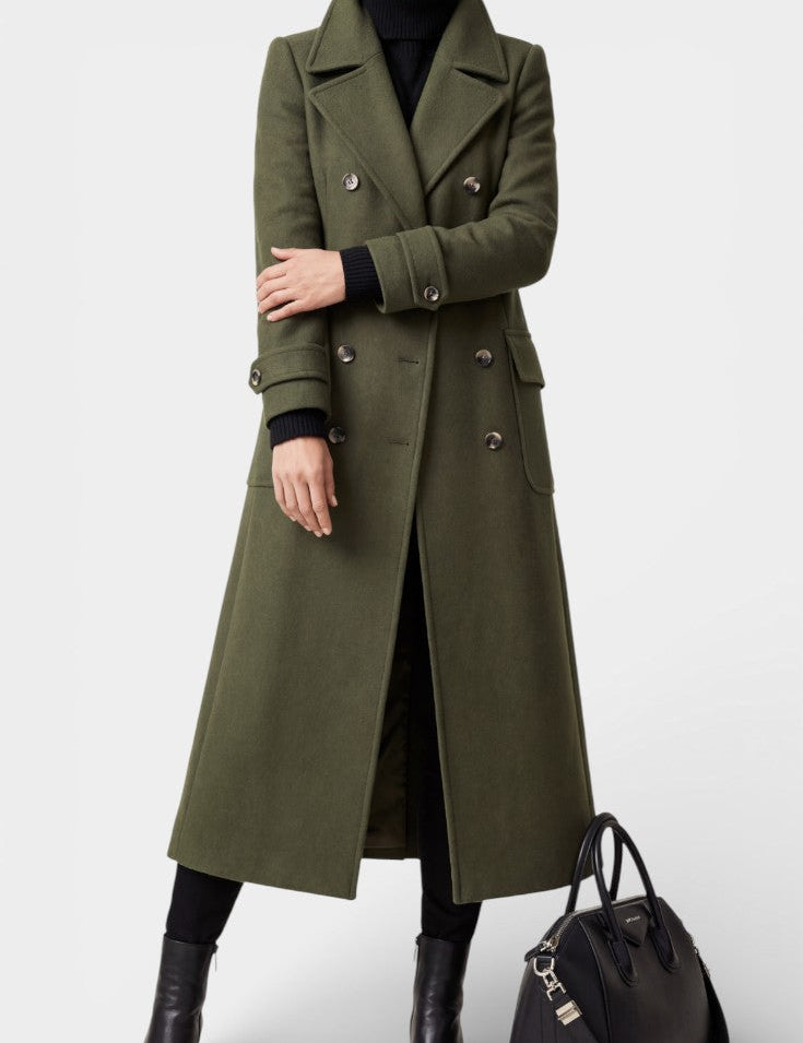Rosabel, Tailored Double-Breasted Long Coat