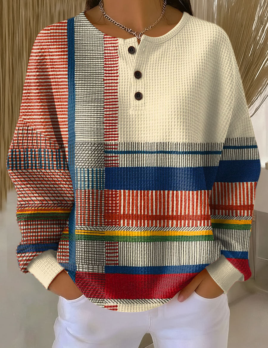 Hanne Striped and Colour Block Jumper