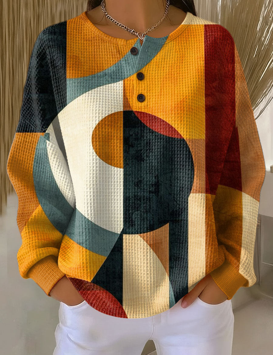 Helene Jumper with Geometric Pattern