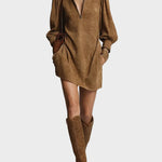 Hermione Roll Neck Mini Dress