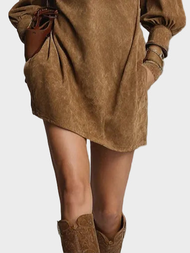 Hermione Roll Neck Mini Dress - view 3