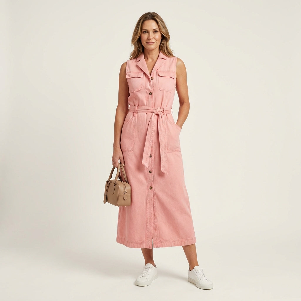 Georgiana Denim Maxi Dress - view 2