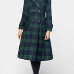 Sabrina, Checked Longline Coat