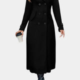 Philippa, Tailored Double-Breasted Long Coat