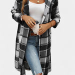 Olive, Hooded Check Jacket