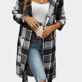 Olive, Hooded Check Jacket