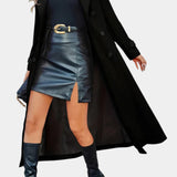 Philippa, Tailored Double-Breasted Long Coat