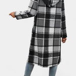 Olive, Hooded Check Jacket