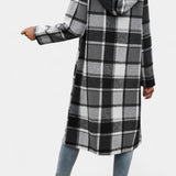 Olive, Hooded Check Jacket