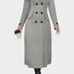 Philippa, Tailored Double-Breasted Long Coat
