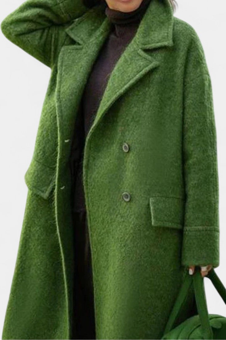 Cornelia, Oversized Double-Breasted Long Coat