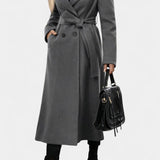 Faye, Belted Checked Longline Coat