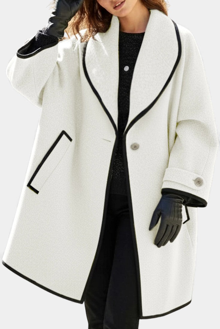 Maura, Wide-Collar Statement Coat