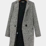 Yasmin, Textured Tailored Long Coat