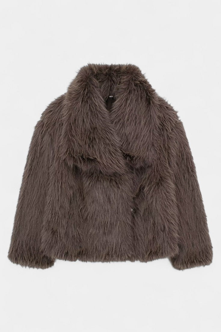 Lauren, Plush Oversized Statement Coat
