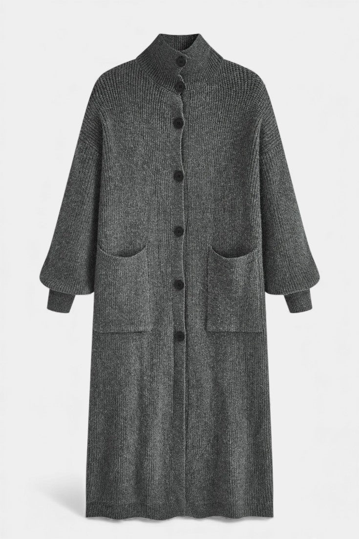Amelie, Longline Roll Neck Coat