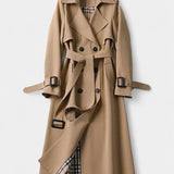 Guinevere, Double-Breasted Belted Trench Coat