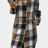 Olive, Hooded Check Jacket