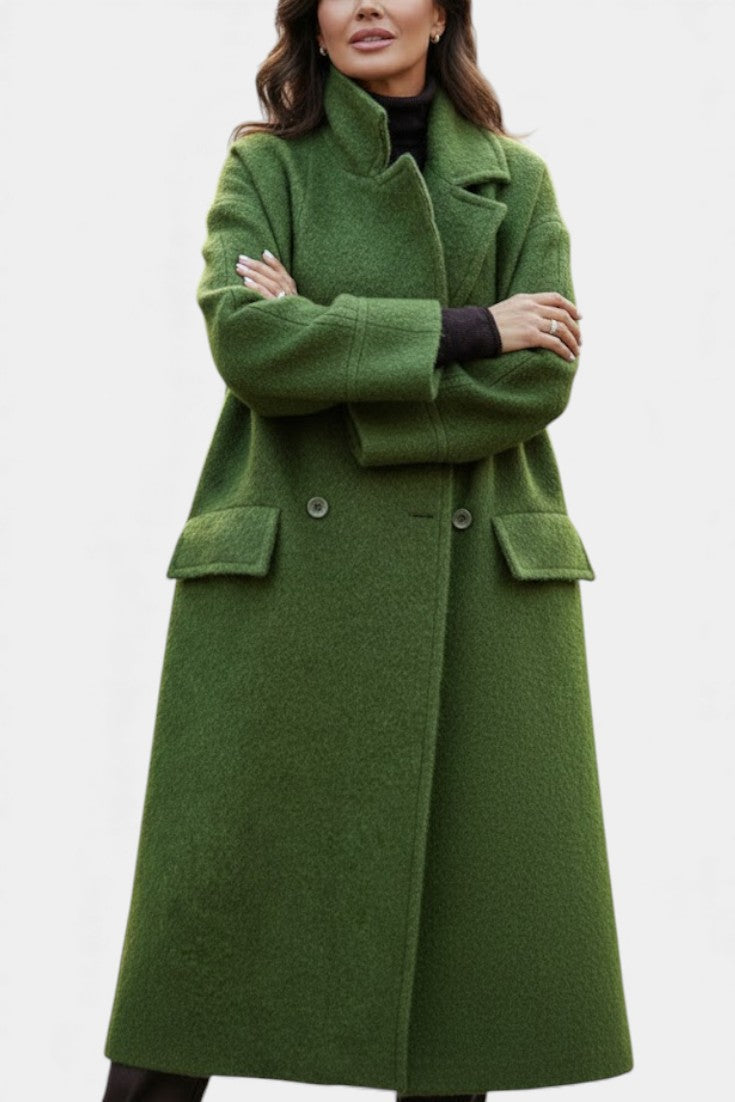 Cornelia, Oversized Double-Breasted Long Coat