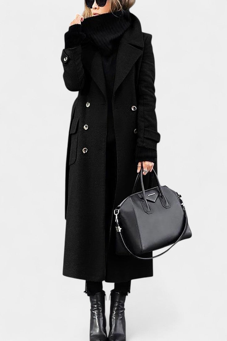 Rosabel, Tailored Double-Breasted Long Coat