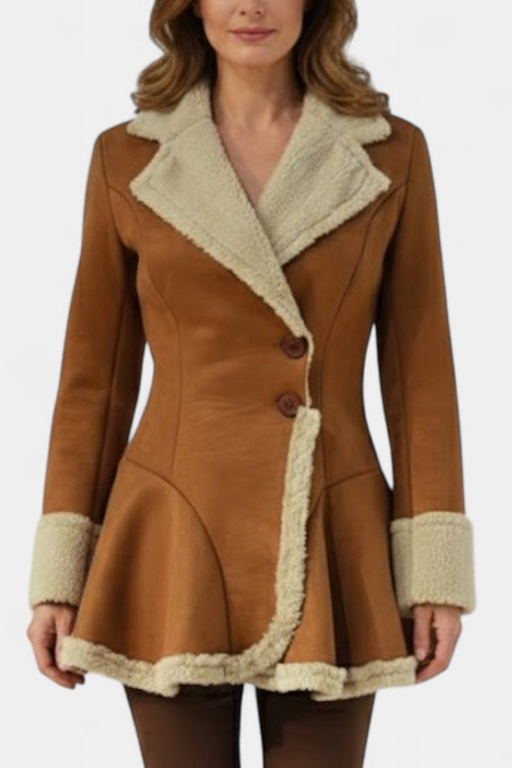 Agatha, Fitted Flared Button Coat