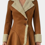 Agatha, Fitted Flared Button Coat