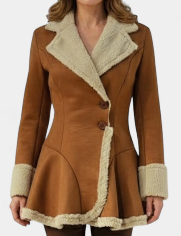 Agatha, Fitted Flared Button Coat