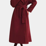 Lenora, Belted Long Wrap Coat