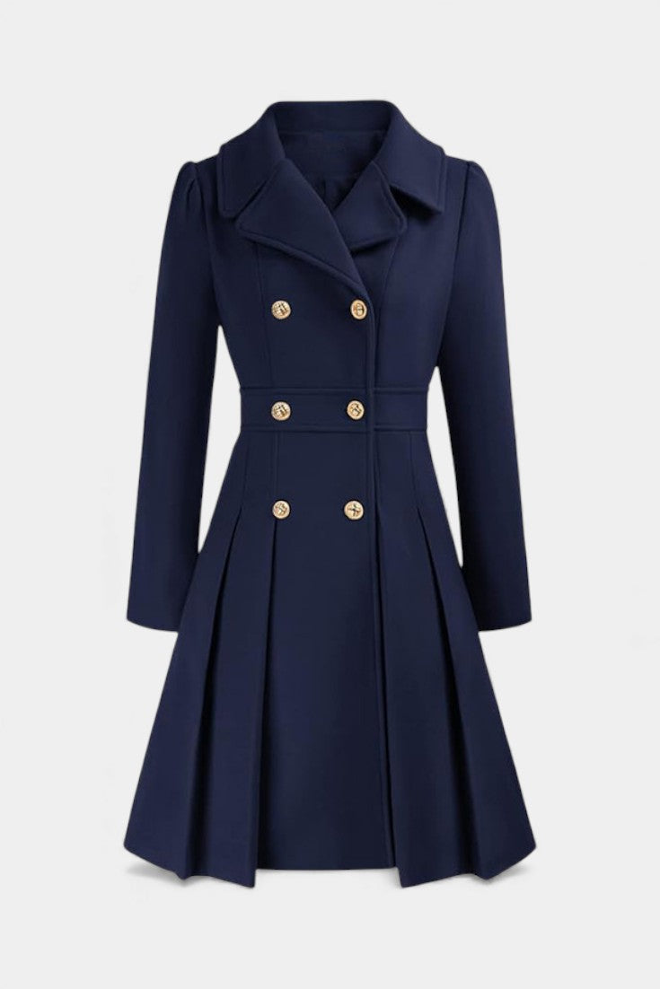Ottilie, Double-Breasted A-Line Coat