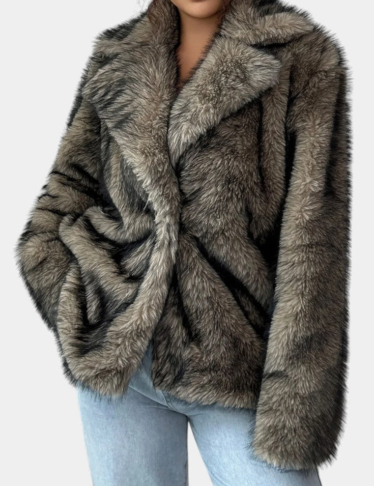 Noelle, Plush Statement Coat