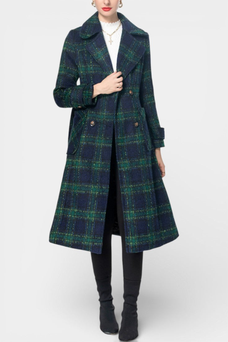 Sabrina, Checked Longline Coat