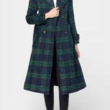Sabrina, Checked Longline Coat