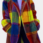 Rowena, Bold Checked Oversized Coat