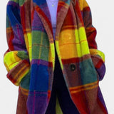 Rowena, Bold Checked Oversized Coat