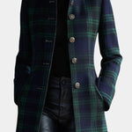 Valentina, Tailored Check Midi Coat