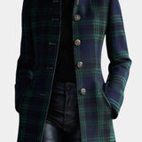 Valentina, Tailored Check Midi Coat