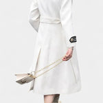 Rosaline, Tailored Double-Breasted Long Coat