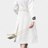 Rosaline, Tailored Double-Breasted Long Coat
