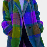 Rowena, Bold Checked Oversized Coat