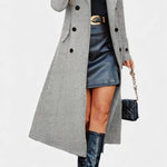 Philippa, Tailored Double-Breasted Long Coat