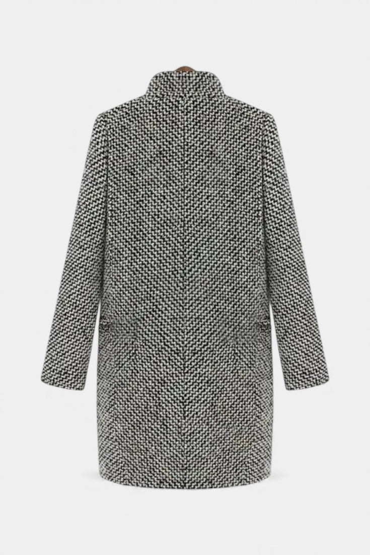 Yasmin, Textured Tailored Long Coat