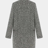 Yasmin, Textured Tailored Long Coat