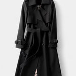 Guinevere, Double-Breasted Belted Trench Coat