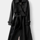 Guinevere, Double-Breasted Belted Trench Coat