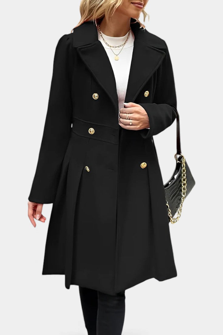 Ottilie, Double-Breasted A-Line Coat