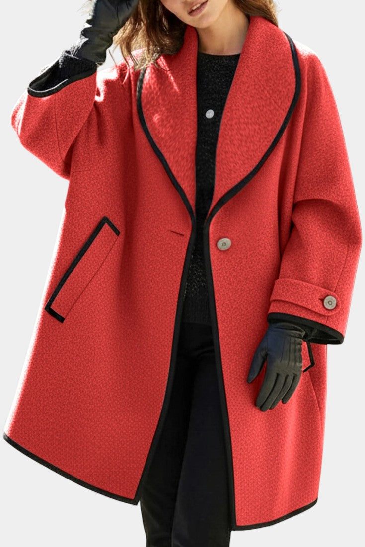Maura, Wide-Collar Statement Coat