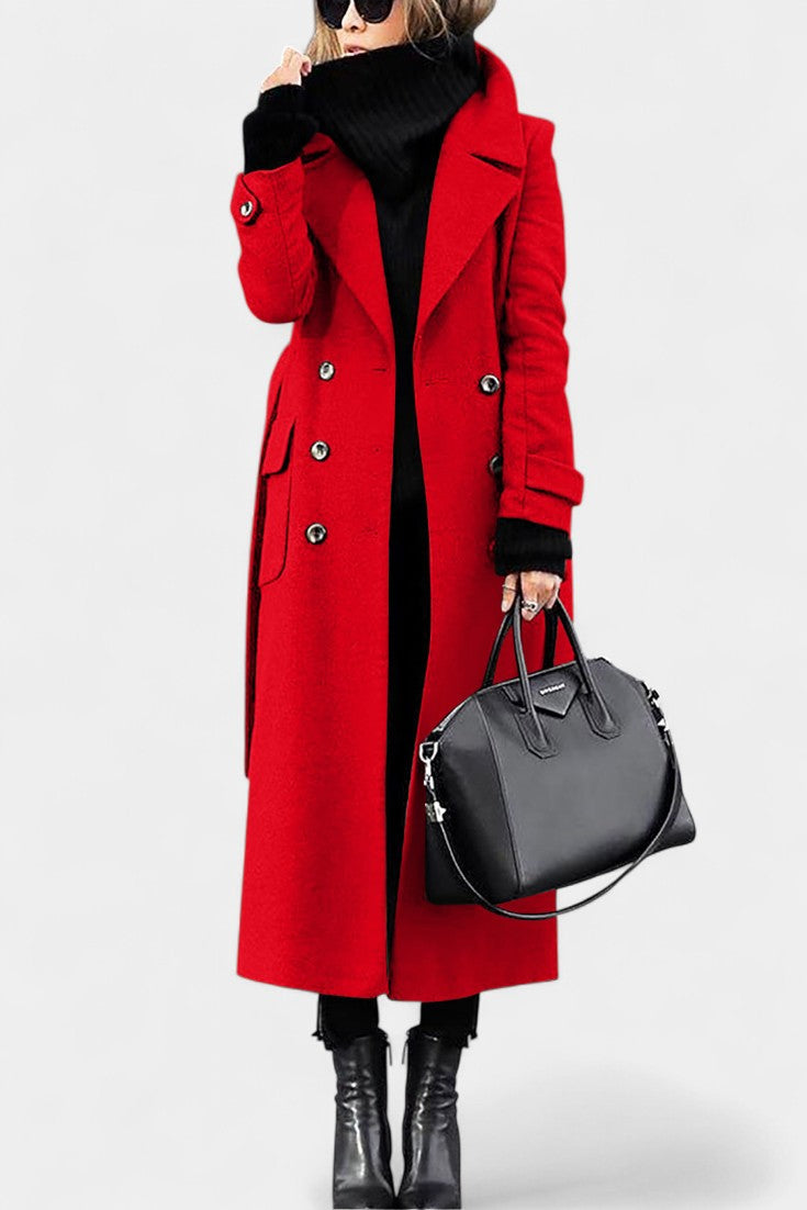 Rosabel, Tailored Double-Breasted Long Coat